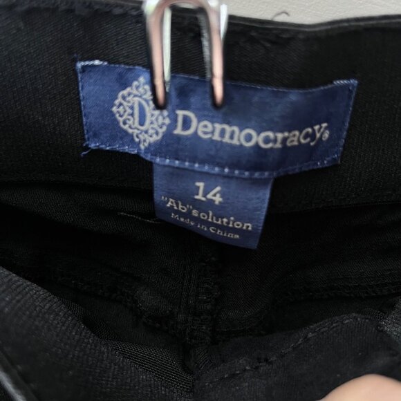Democracy Ab Technology Black‎ Jeans- New with Tags. Size 14 - Picture 4 of 6